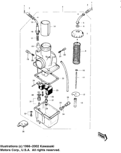 KS125 Carburetor assy