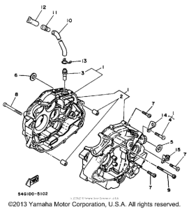 BW200EU Картер двигателя