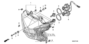 VFR1200F (DCT) Фара