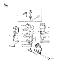 KZ400 Meters / ignition switch