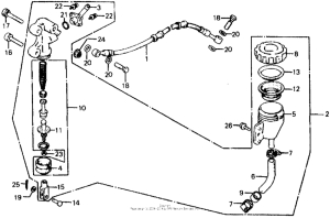 CB750 Задний тормозной цилиндр