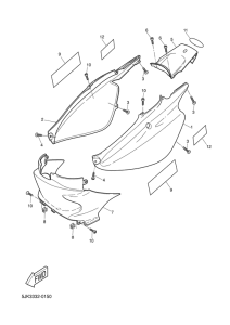 CW50RS Боковые обтекатели