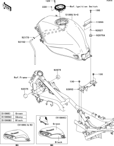 EX250 Топливный бак