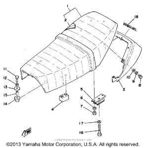 SR500G Сиденье