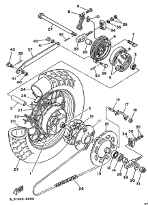 XV240 Переднее колесо