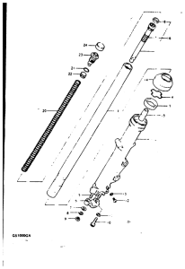 GS1000 Вилка передней оси
