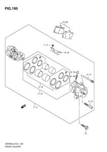 GSF650 (ABS) Передний суппорт
