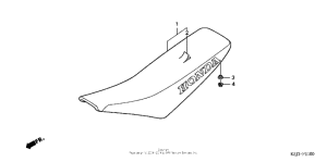 CRF80F Сиденье