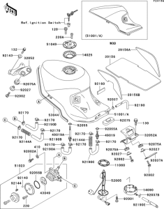 ZX1100 Fuel tank(1 / 2)(zx1100-d6)