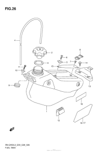 RM-Z450 Топливный бак