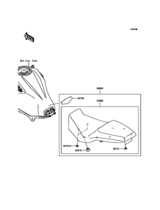 KLE250 アクセサリ(ハイシート)