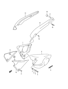 VZ800 Обтекатель задний