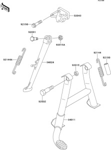 ZX600 Подножка