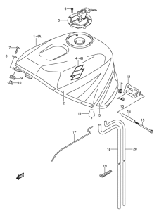 GSX-R1000 Tank fuel