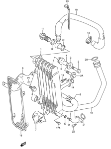DR650 Масляный радиатор