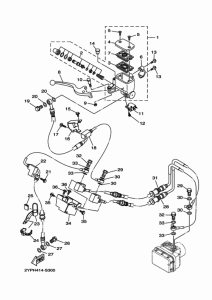 YZF-R3A Главный тормозной цилиндр