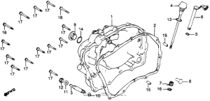 CB450 Крышка картера правая