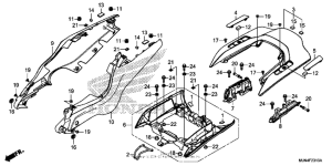 CTX1300 (ABS) Задний обтекатель