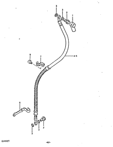 GS450 Передние тормозные трубки