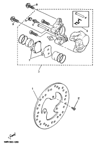 YP150D Hinterrad-bremssattel
