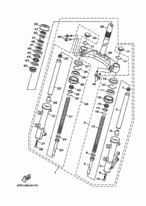 XC125R Передняя вилка