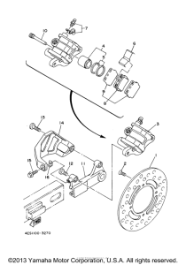 YZ80M1 Задний суппорт
