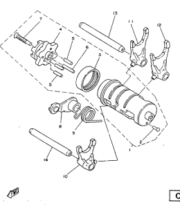 SR125 Leva de cambio. herq