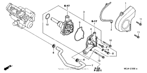 CBR900RE Водяной насос