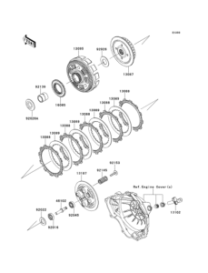 EX250 Сцепление