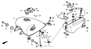 VT700C Топливный бак