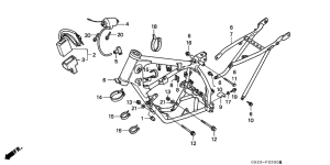 CR80R Frame body / ignition coil