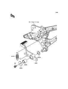 ZR800 Педаль тормоза