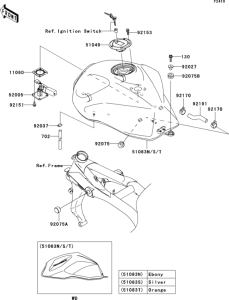 ZR750 Fuel tank(1 / 2)