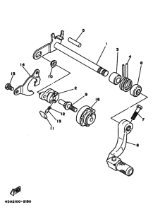 YZ250 Переключение скоростей
