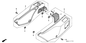 NX650 Боковая крышка