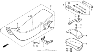 XR600R Сиденье