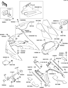 ZX1100 Cowling(1 / 2)(zx1100-d2)