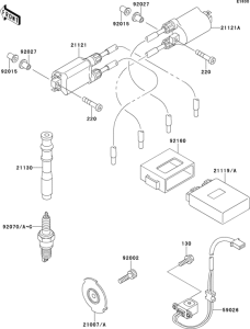 ZX600 Катушка зажигания