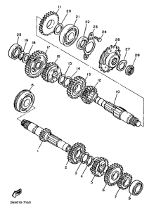 XT600 Трансмиссия