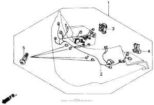 GL1500 Fairing harness set 90