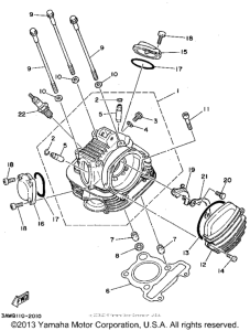 TW200G Головка цилиндров