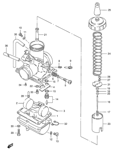 TS125 Carburetor assy