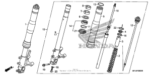CBR600RR (ABS) Передняя вилка