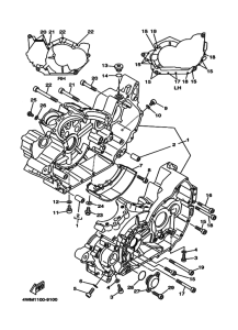XV1600 Картер двигателя