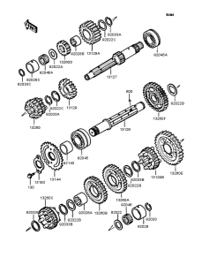 ZX400 Трансмиссия