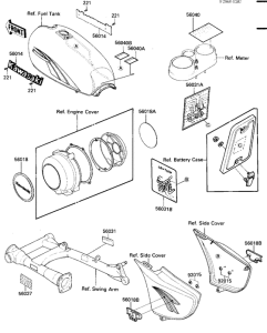 KZ1100 Наклейки