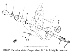 XS650G Тахометр