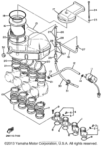 FZR750RU Воздушный фильтр