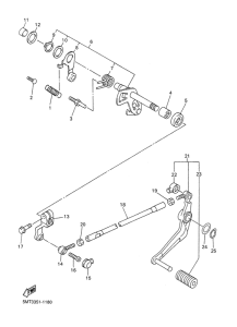 YZF-R6 Вал переключения