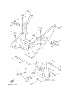 XC125SR スタンド & フートレスト